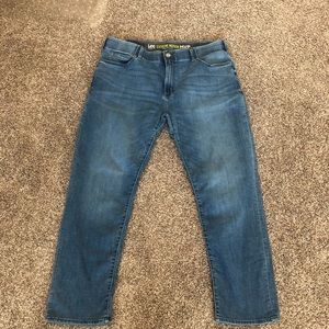 Mens Lee Denim Jeans medium wash straight leg fit size 40X30